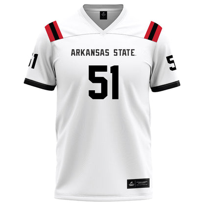 Arkansas State - NCAA Football : Cade Channell - White Football Jersey-0