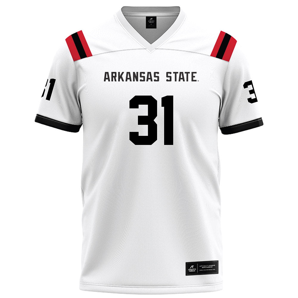 Arkansas State - NCAA Football : Xavier Ross - White Football Jersey-0
