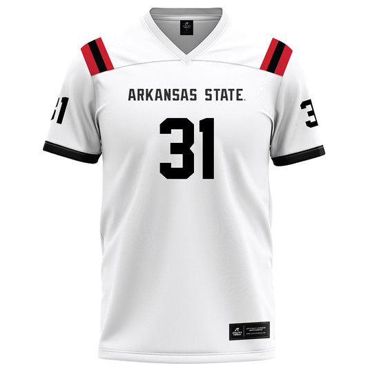 Arkansas State - NCAA Football : Xavier Ross - White Football Jersey-0