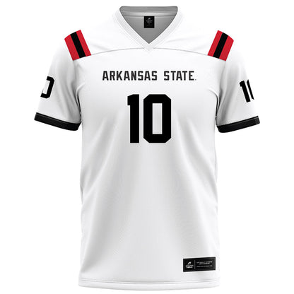 Arkansas State - NCAA Football : Jaylen Bonelli - White Football Jersey-0