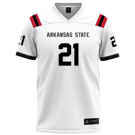 Arkansas State - NCAA Football : Zak Wallace - White Football Jersey