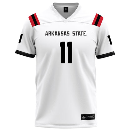 Arkansas State - NCAA Football : Demarcco Blanton - White Football Jersey-0
