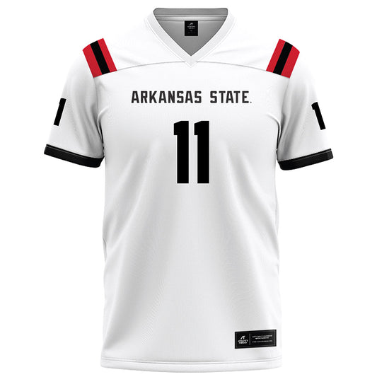 Arkansas State - NCAA Football : Demarcco Blanton - White Football Jersey-0