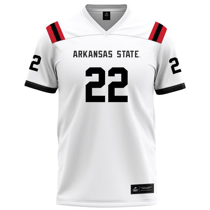 Arkansas State - NCAA Football : Cedric Hawkins - White Football Jersey