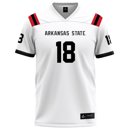 Arkansas State - NCAA Football : Romel Stevens - White Football Jersey-0