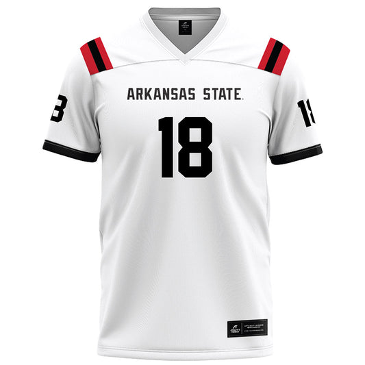 Arkansas State - NCAA Football : Romel Stevens - White Football Jersey-0