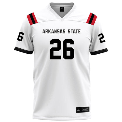 Arkansas State - NCAA Football : Kiandre Terry - White Football Jersey