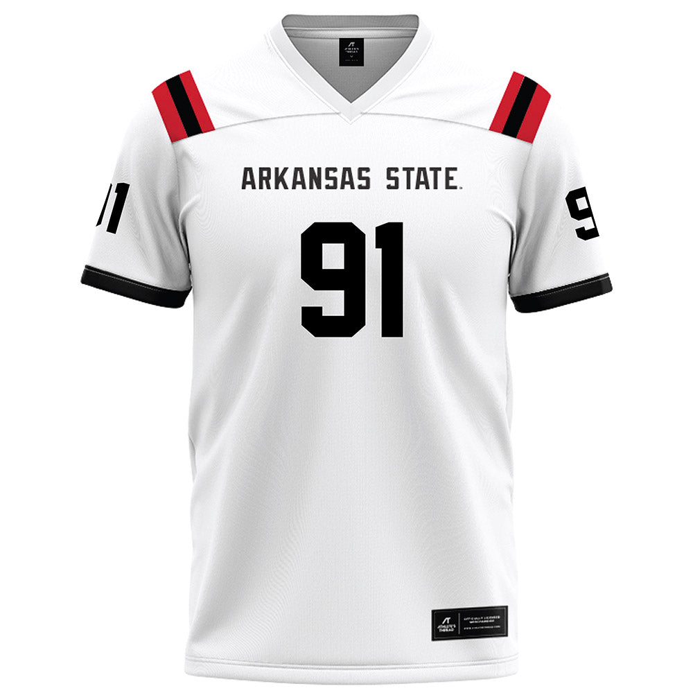 Arkansas State - NCAA Football : Ashtin Rustemeyer - White Football Jersey