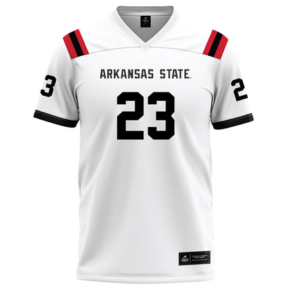 Arkansas State - NCAA Football : Caleb Donaldson - White Football Jersey-0