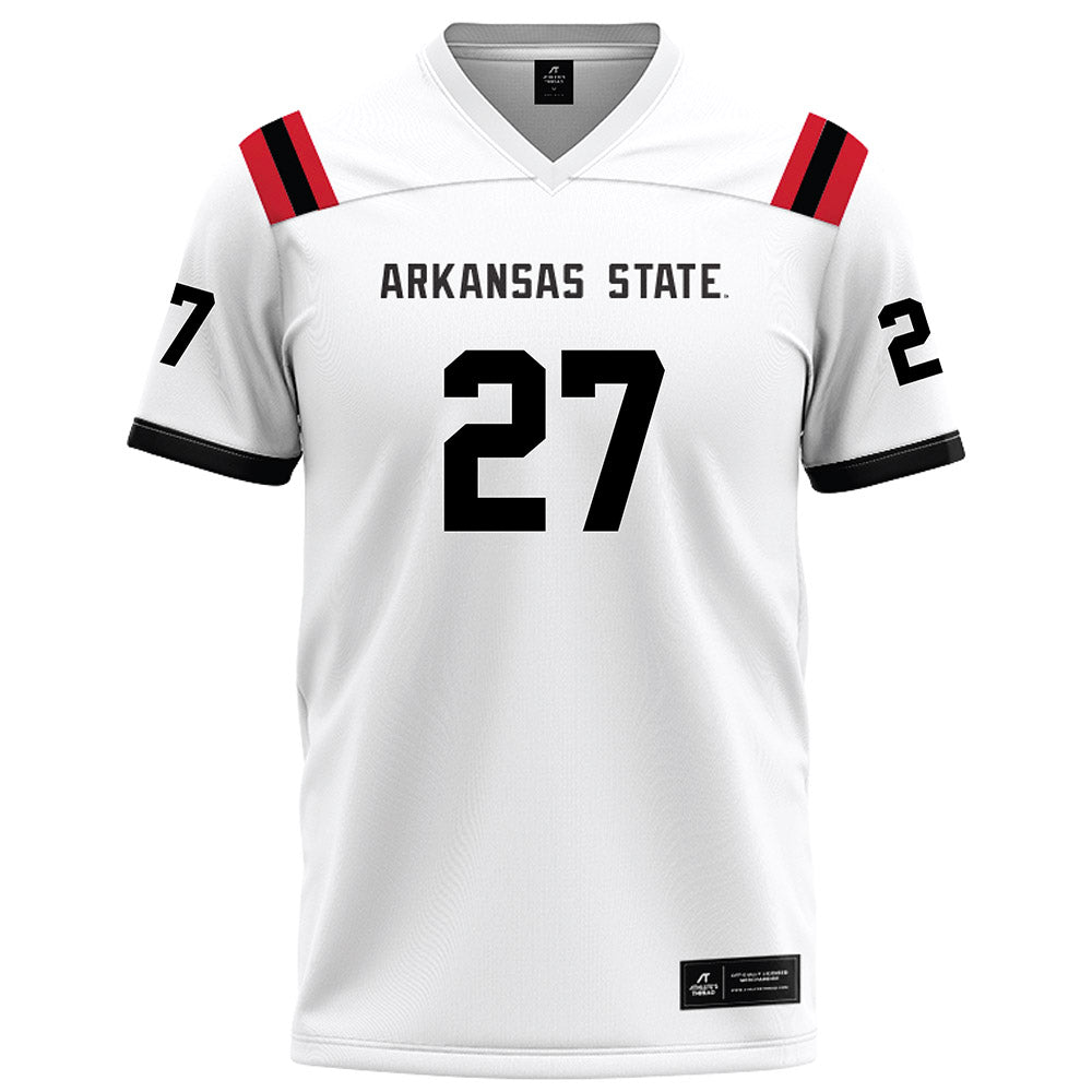 Arkansas State - NCAA Football : Noland Asberry - White Football Jersey-0
