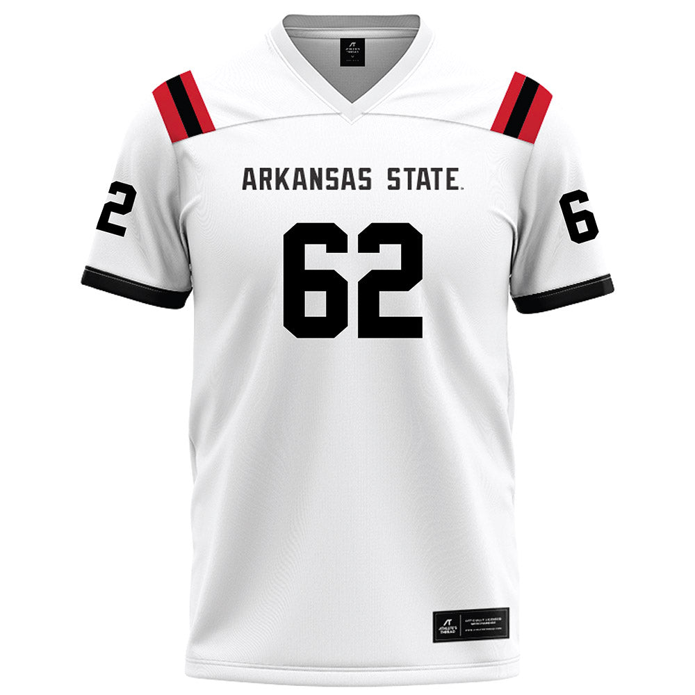 Arkansas State - NCAA Football : Jacob Pequeno - White Football Jersey