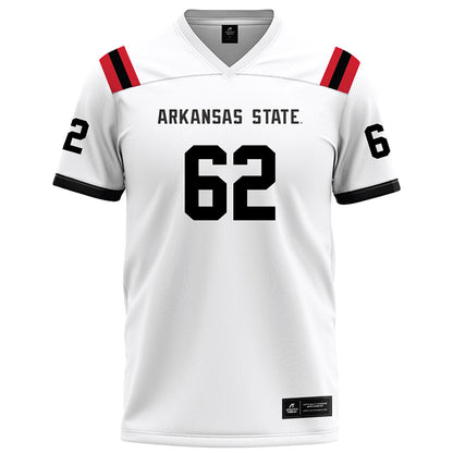 Arkansas State - NCAA Football : Jacob Pequeno - White Football Jersey