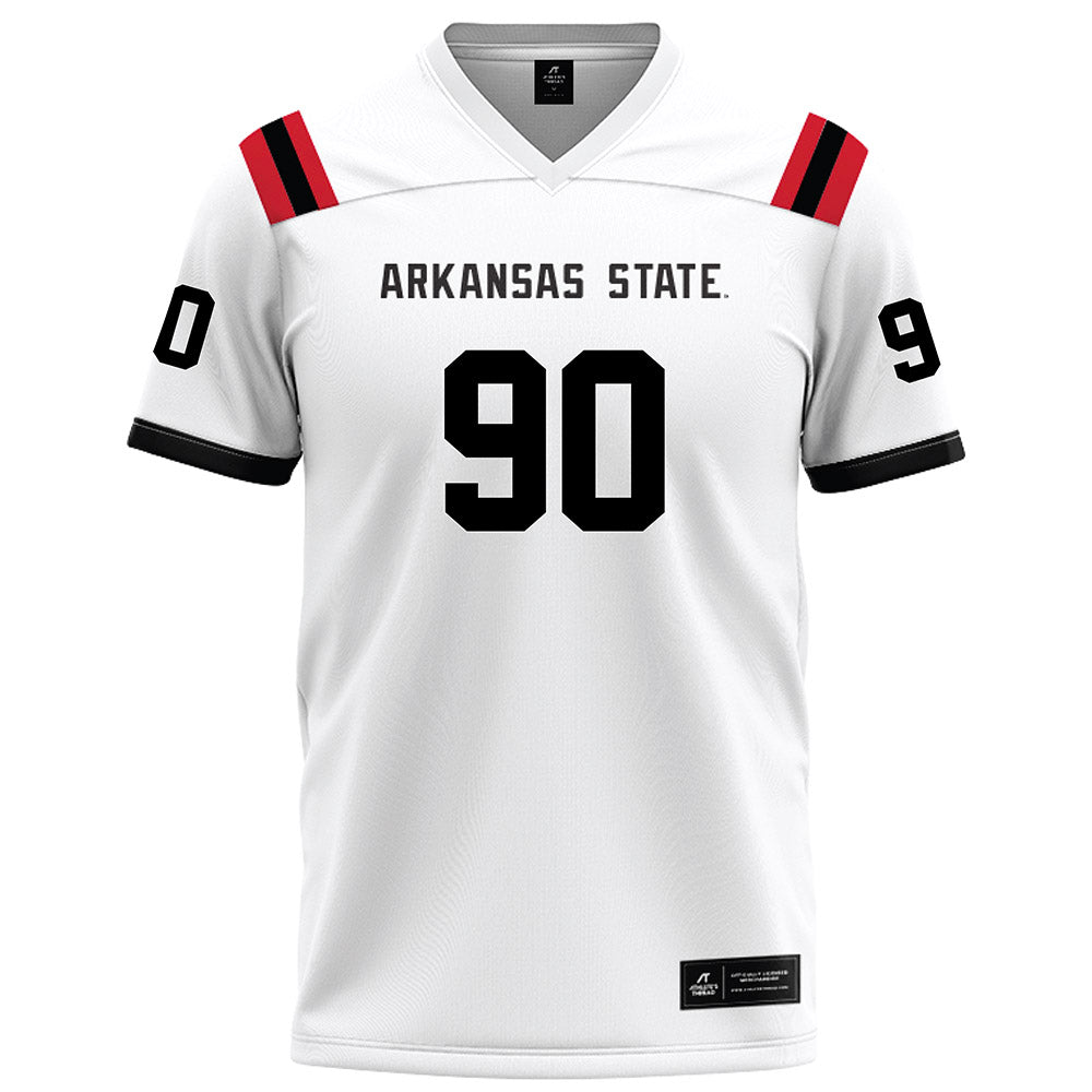Arkansas State - NCAA Football : Lincoln Stueve - White Football Jersey-0