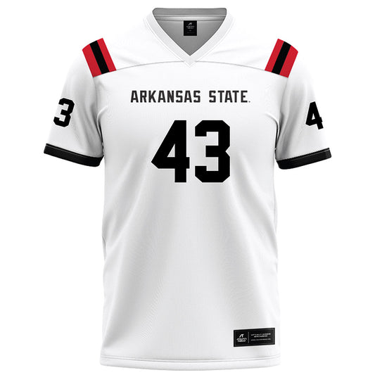 Arkansas State - NCAA Football : Chase Bogle - White Football Jersey