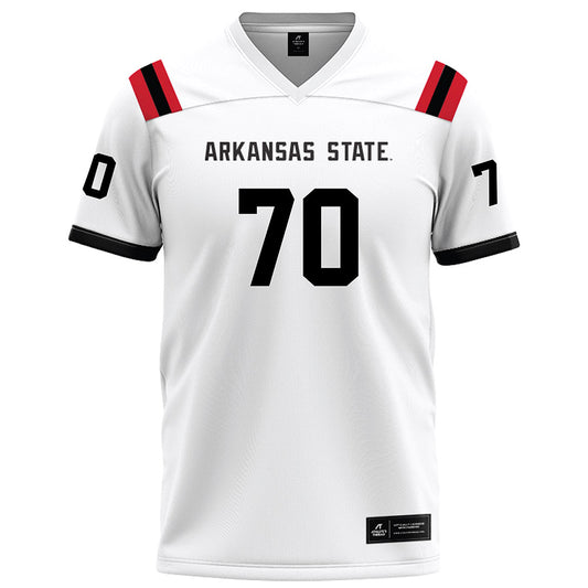 Arkansas State - NCAA Football : Royce Baucom - White Football Jersey