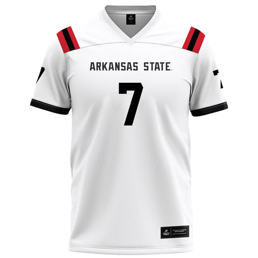 Arkansas State - NCAA Football : Corey Rucker - White Football Jersey