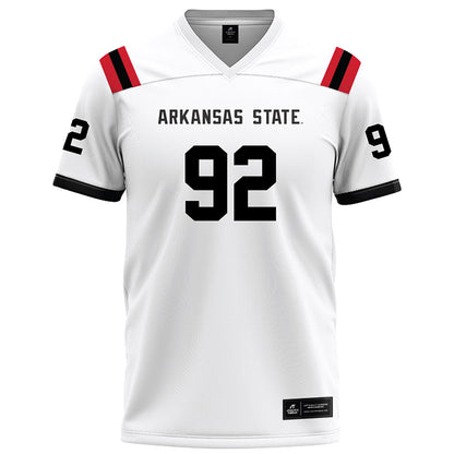 Arkansas State - NCAA Football : Thurman Geathers - White Football Jersey
