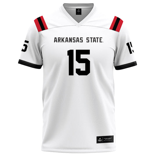 Arkansas State - NCAA Football : Brandon Greil - White Football Jersey