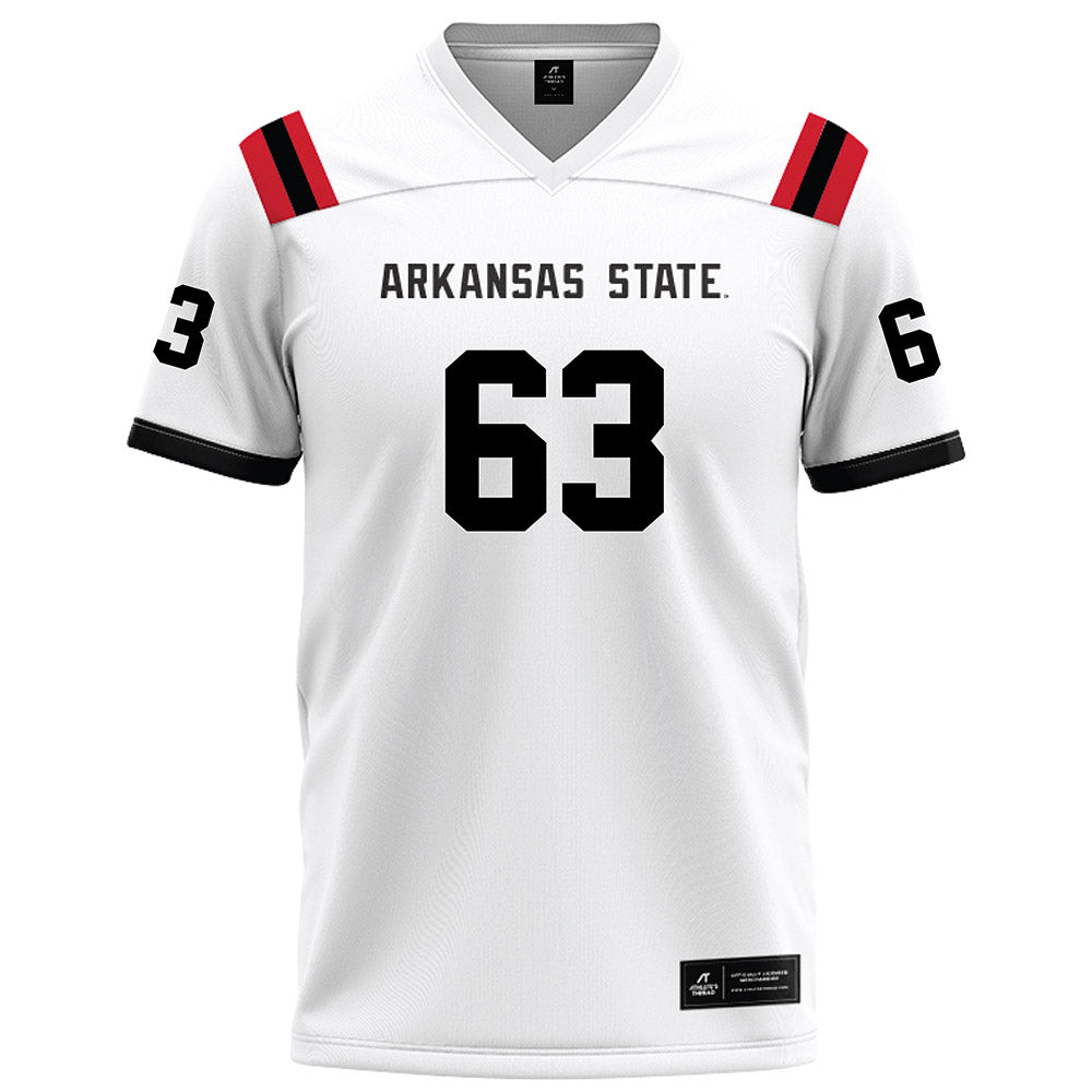 Arkansas State - NCAA Football : Aiden Kehm - White Football Jersey-0