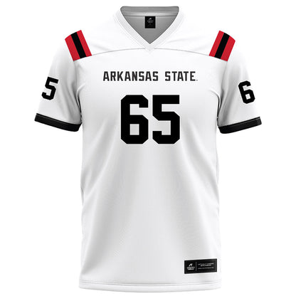 Arkansas State - NCAA Football : Noah Smith - White Football Jersey-0