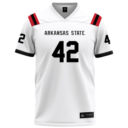 Arkansas State - NCAA Football : Shaun Williams - White Football Jersey-0