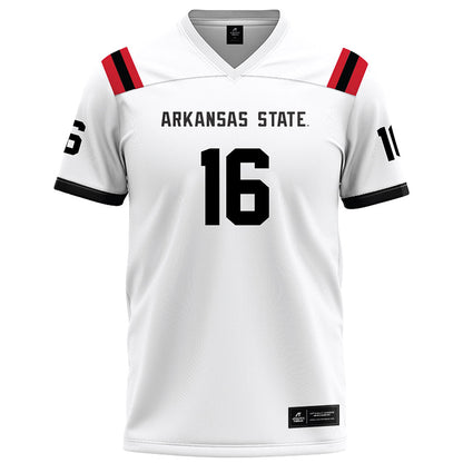 Arkansas State - NCAA Football : Chauncy Cobb - White Football Jersey