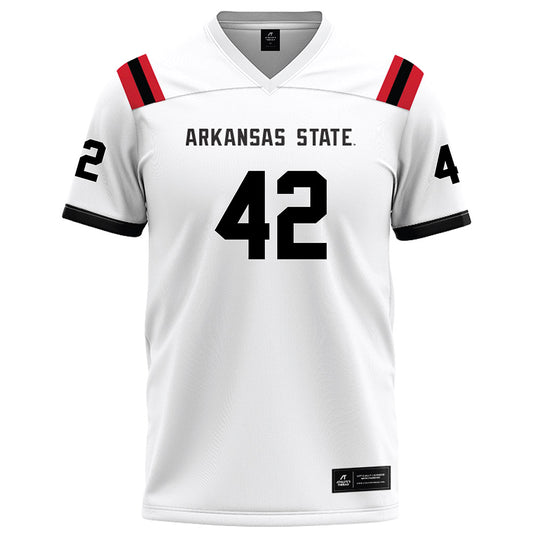 Arkansas State - NCAA Football : Kyle Nill - White Football Jersey-0