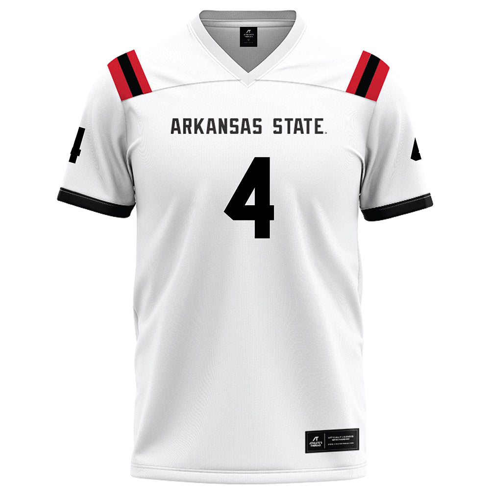 Arkansas State - NCAA Football : Bryan Whitehead II - White Football Jersey-0