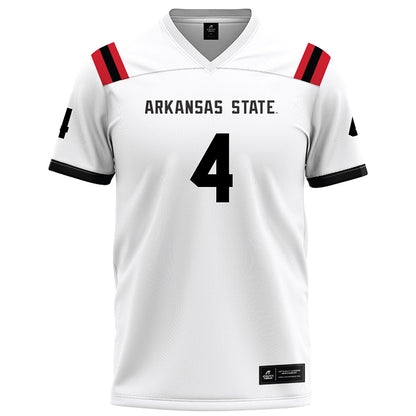 Arkansas State - NCAA Football : Bryan Whitehead II - White Football Jersey-0