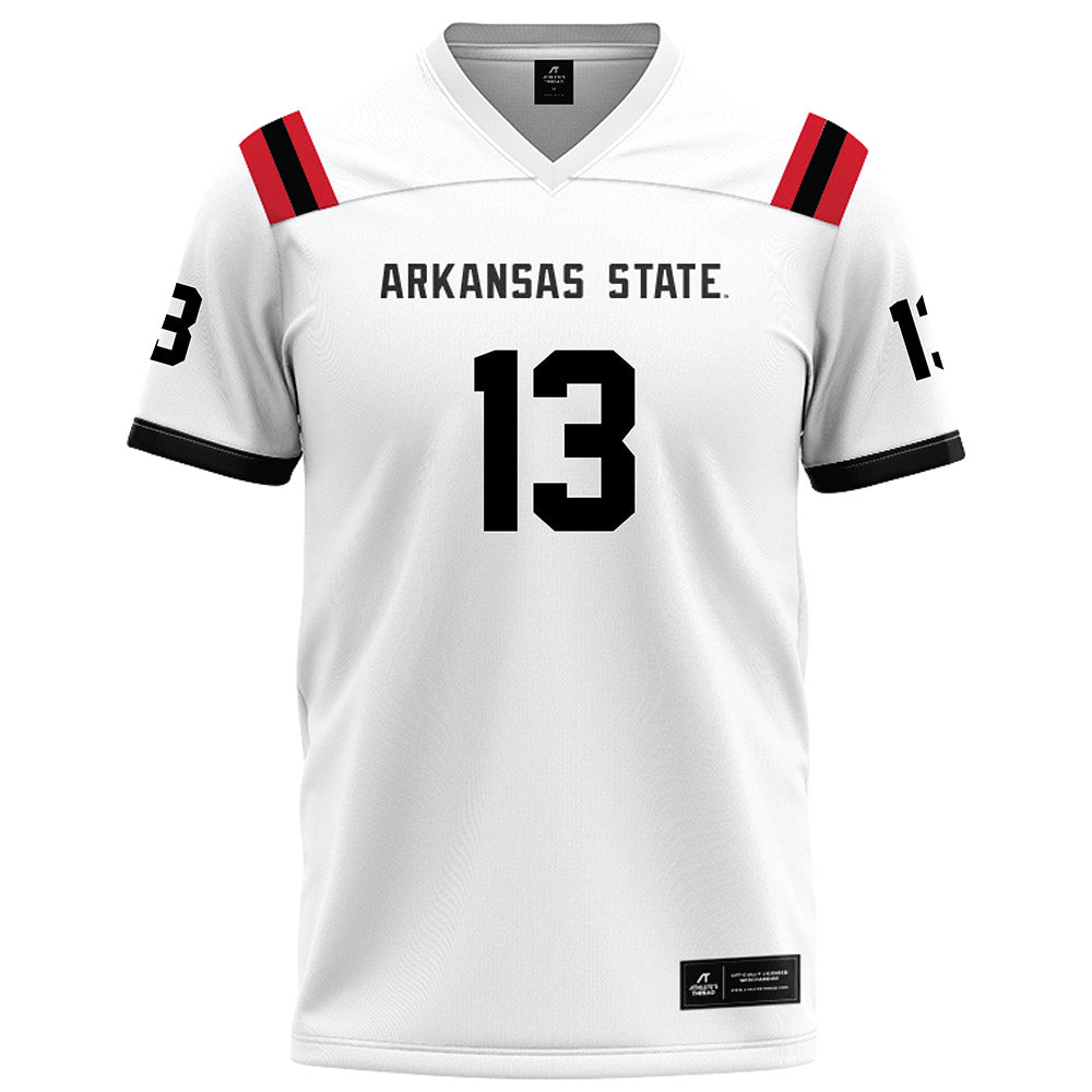 Arkansas State - NCAA Football : Tyrell Lewis - White Football Jersey-0