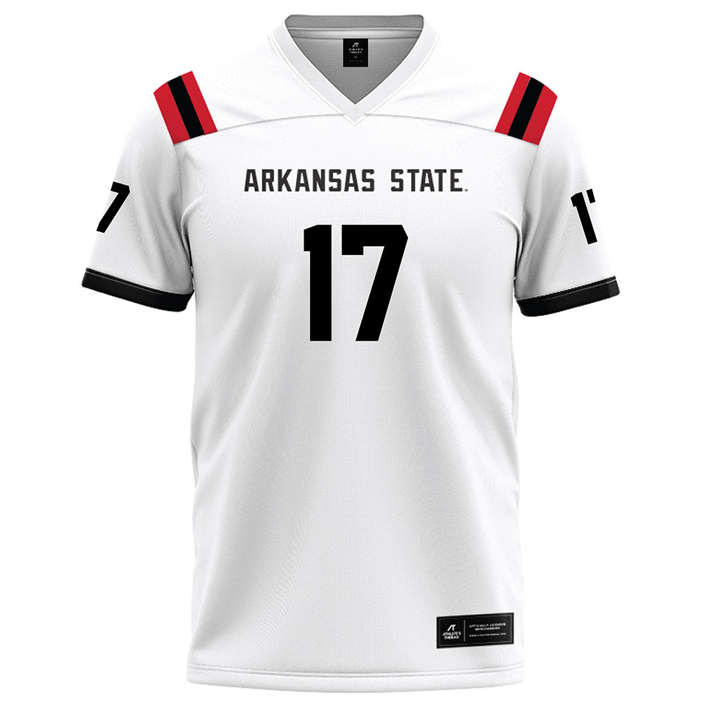 Arkansas State - NCAA Football : Christopher Boti - White Football Jersey-0
