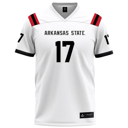 Arkansas State - NCAA Football : Christopher Boti - White Football Jersey-0