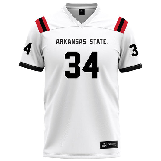 Arkansas State - NCAA Football : Marquis Williams - White Football Jersey-0