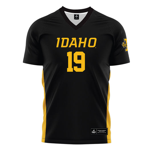 Idaho - NCAA Women's Soccer : Caitlyn Riggs - Black Soccer Jersey-0