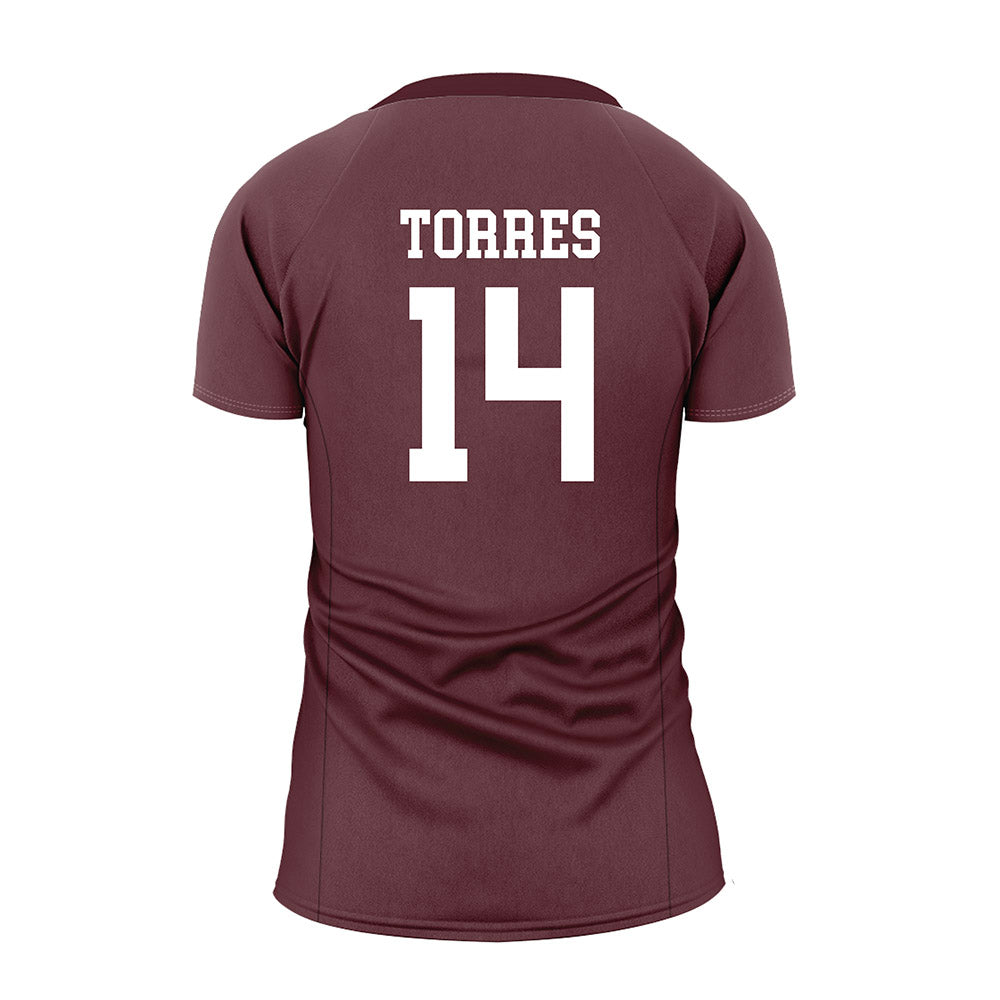  - NCAA Women's Volleyball : Ryann Torres - Maroon Volleyball Jersey-1