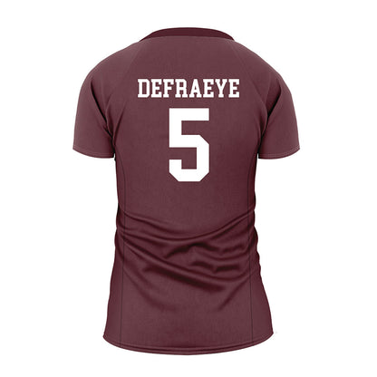 Texas State - NCAA Women's Volleyball : Jade Defraeye - Maroon Volleyball Jersey