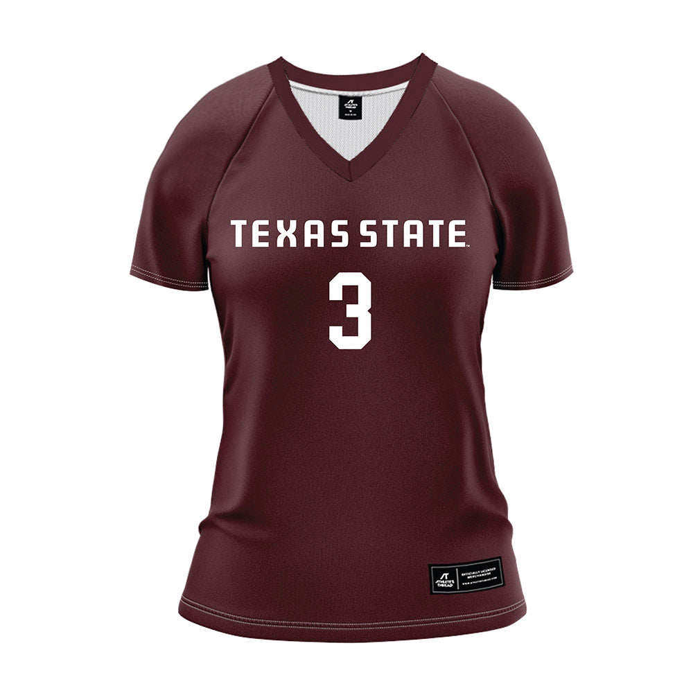 Texas State - NCAA Women's Volleyball : Kaitlyn Davis - Maroon Volleyball Jersey