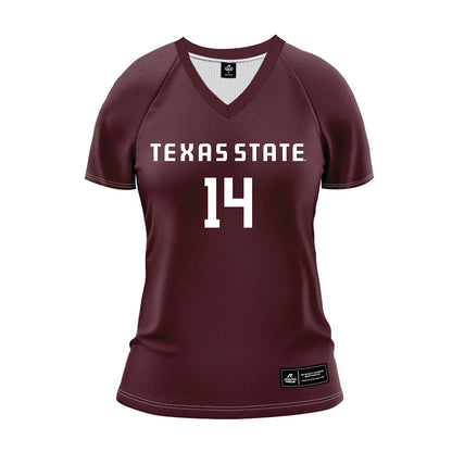  - NCAA Women's Volleyball : Ryann Torres - Maroon Volleyball Jersey-0