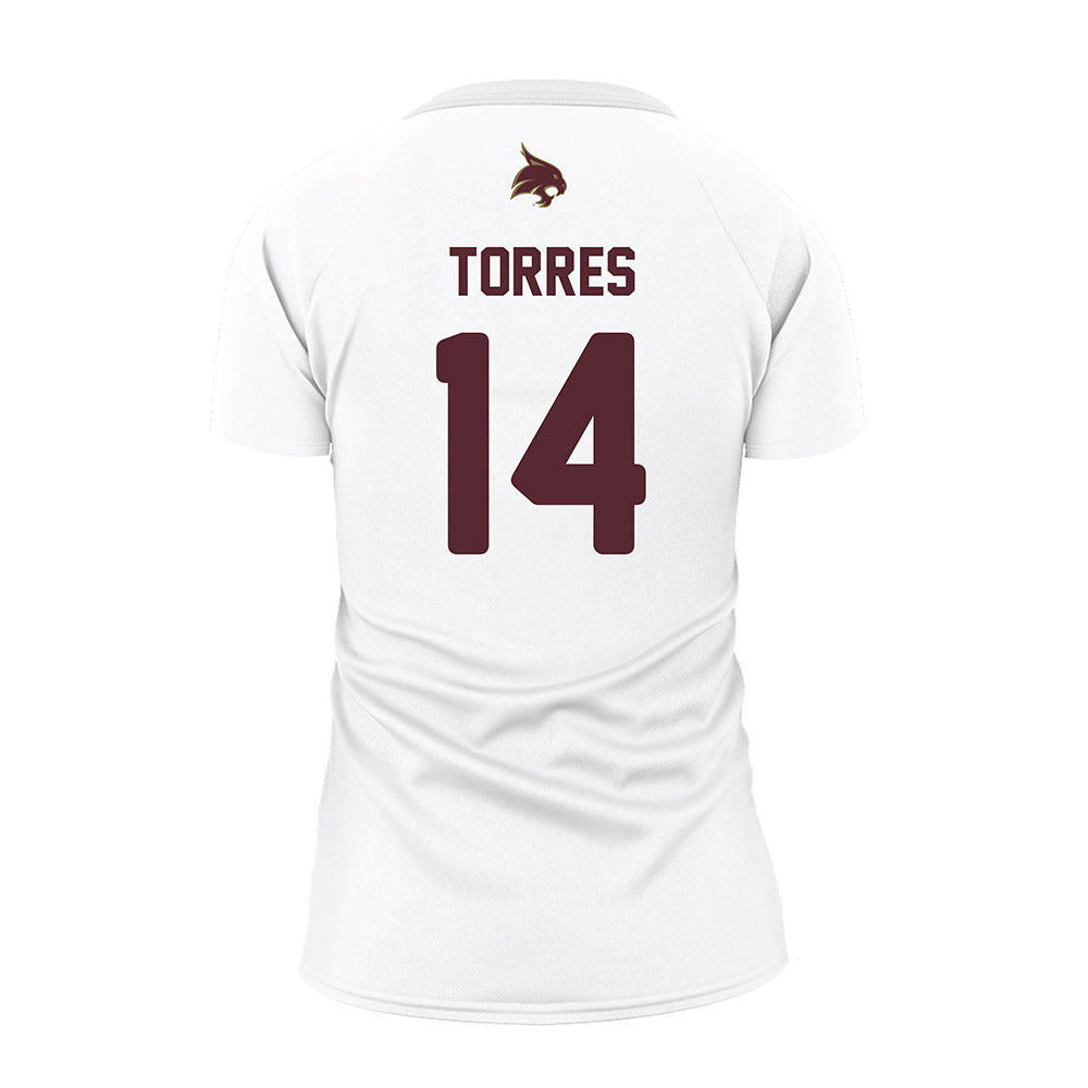  - NCAA Women's Volleyball : Ryann Torres - White Volleyball Jersey-0