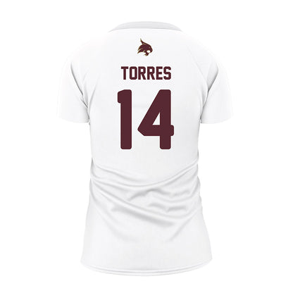  - NCAA Women's Volleyball : Ryann Torres - White Volleyball Jersey-0