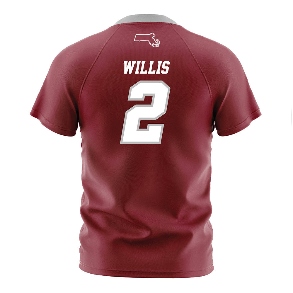 UMass - NCAA Men's Soccer : Michael Willis - Maroon Soccer Jersey