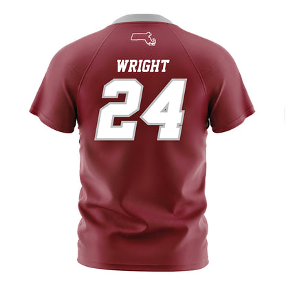 UMass - NCAA Men's Soccer : Braeden Wright - Maroon Soccer Jersey