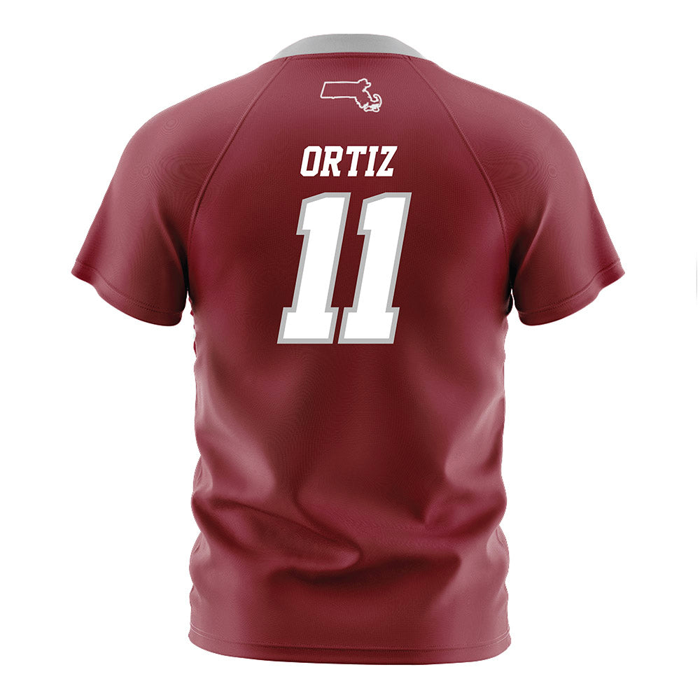 UMass - NCAA Men's Soccer : Andrew Ortiz - Maroon Soccer Jersey