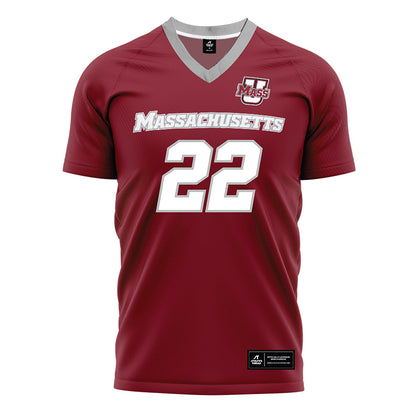UMass - NCAA Men's Soccer : Alex Brown - Maroon Soccer Jersey-0