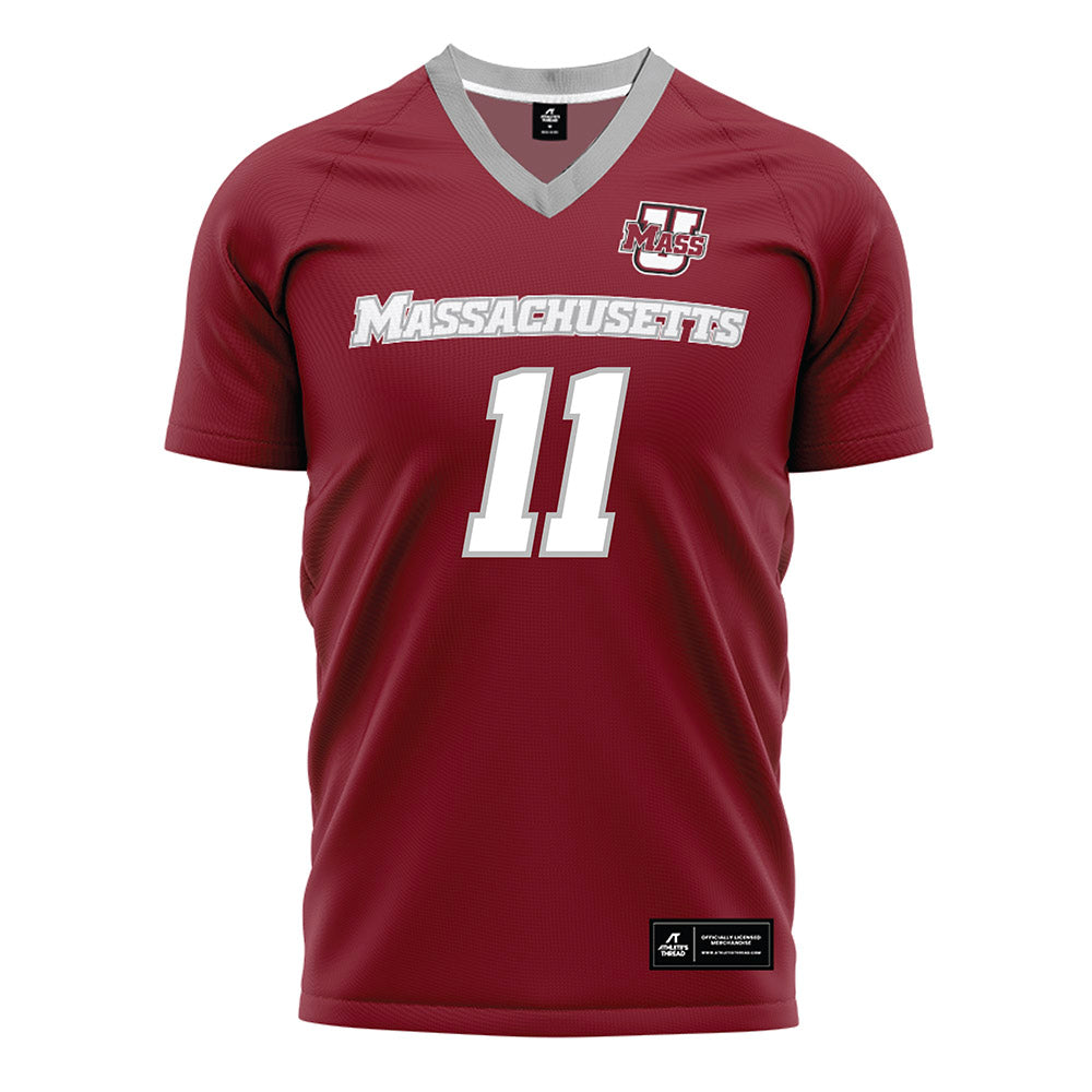 UMass - NCAA Men's Soccer : Andrew Ortiz - Maroon Soccer Jersey