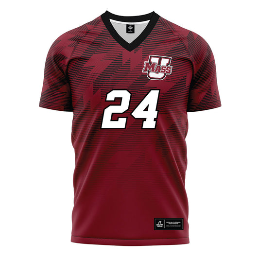 UMass - NCAA Women's Soccer : Amanda Schultz - Maroon Soccer Jersey-0