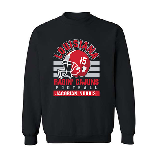 Louisiana - NCAA Football : Jacorian Norris - Classic Fashion Shersey Crewneck Sweatshirt-0