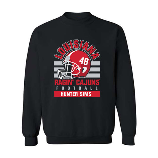 Louisiana - NCAA Football : Hunter Sims - Classic Fashion Shersey Crewneck Sweatshirt-0