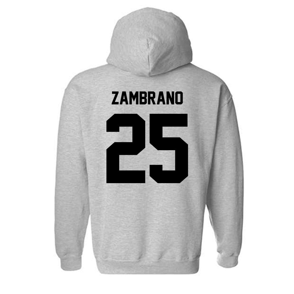 PFW - NCAA Men's Soccer : Julian Zambrano - Classic Fashion Shersey Hooded Sweatshirt-1