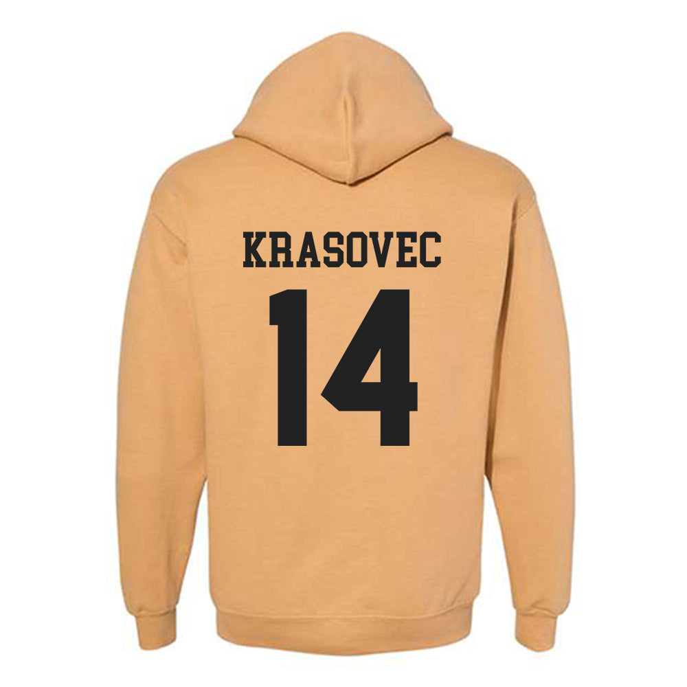 PFW - NCAA Women's Basketball : Lili Krasovec - Classic Fashion Shersey Hooded Sweatshirt-1